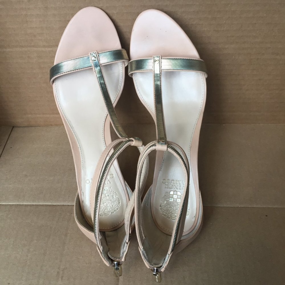 Vince Camuto Makoto Women Open-Toe Leather Heel - Picture 6 of 7